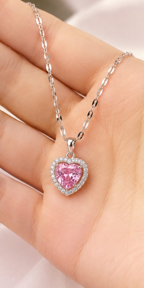 💖 Collar de Corazón Rosa Pack ✨