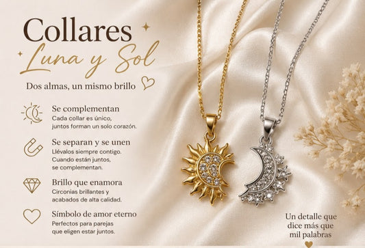 Collar Imantados Sol & Luna 💖