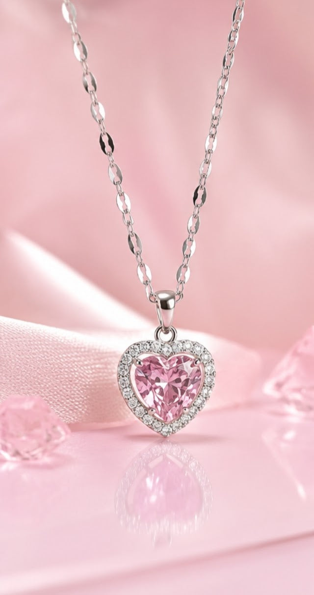 💖 Collar de Corazón Rosa Pack ✨