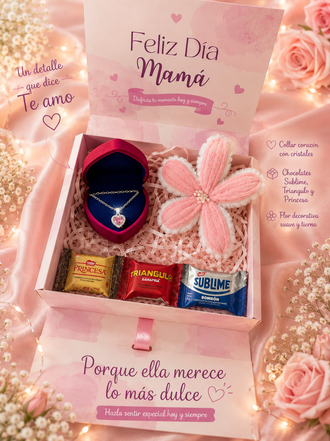 💖 Collar de Corazón Rosa Pack ✨